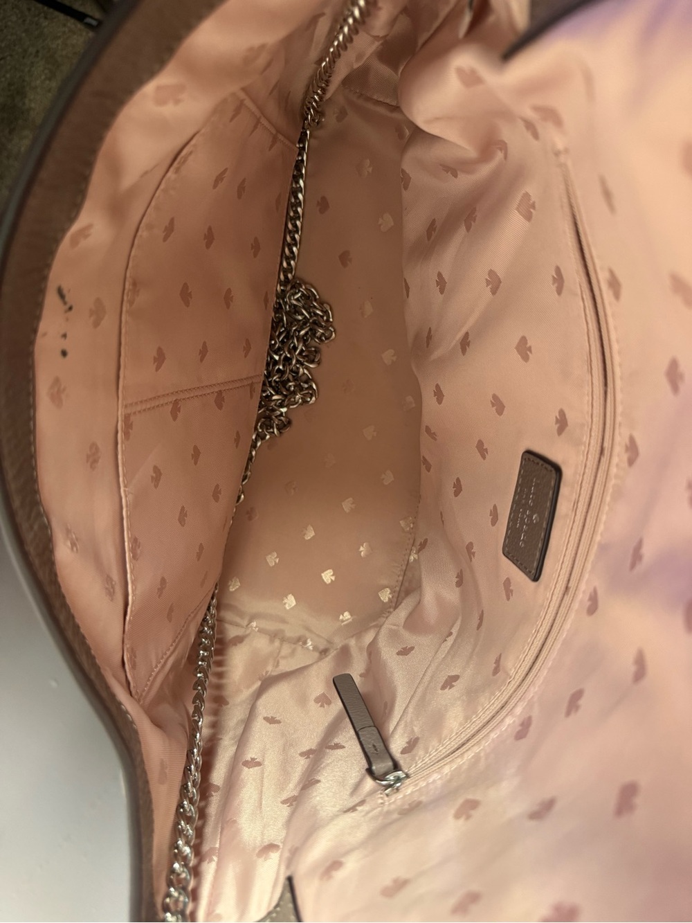 kate spade Taupe Leather Hobo Bag - Picture 5 of 7